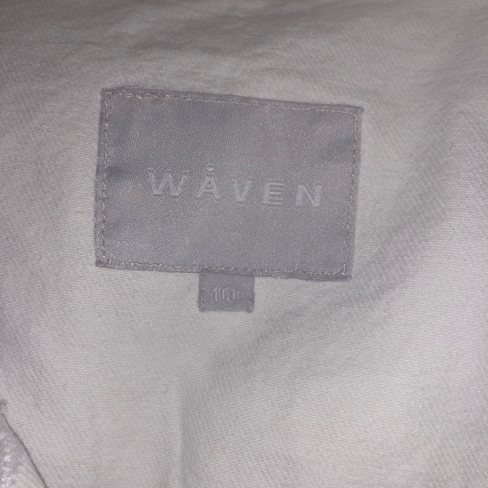 Urban Outfitters x Waven White Jean Jacket Size 10 - Picture 3 of 3